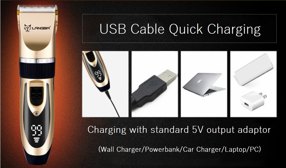 Mașină de tuns D88 fără fir pentru îngrijirea animalelor de companie