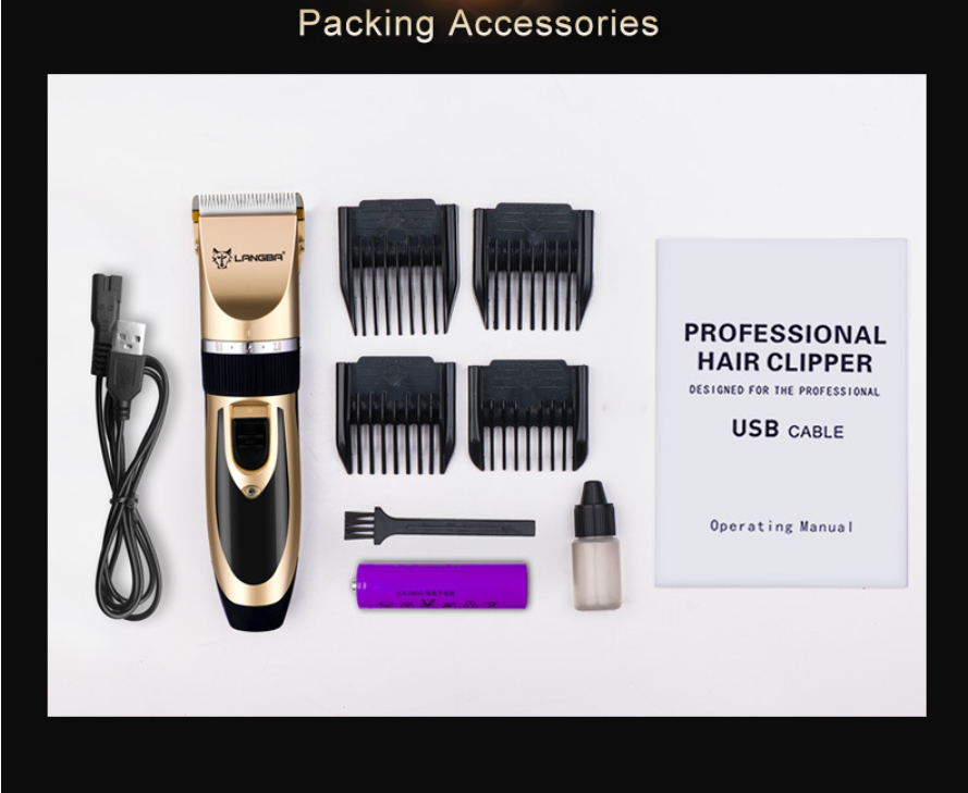 Mașină de tuns D88 fără fir pentru îngrijirea animalelor de companie