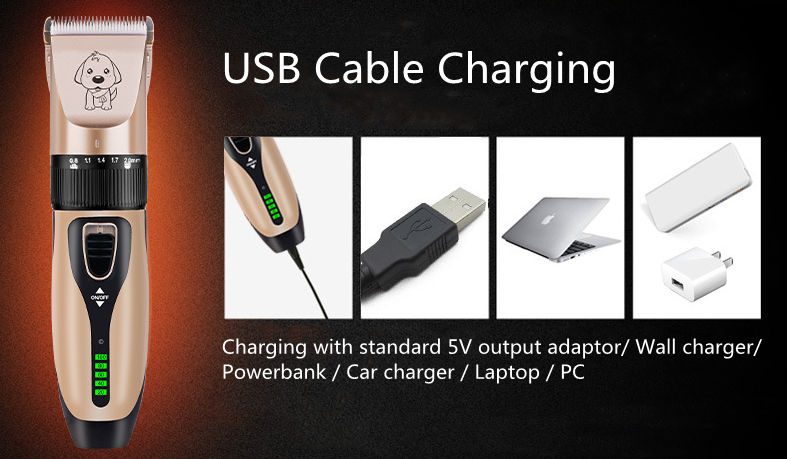 Mașină de tuns pentru animale de companie C28 USB fără fir