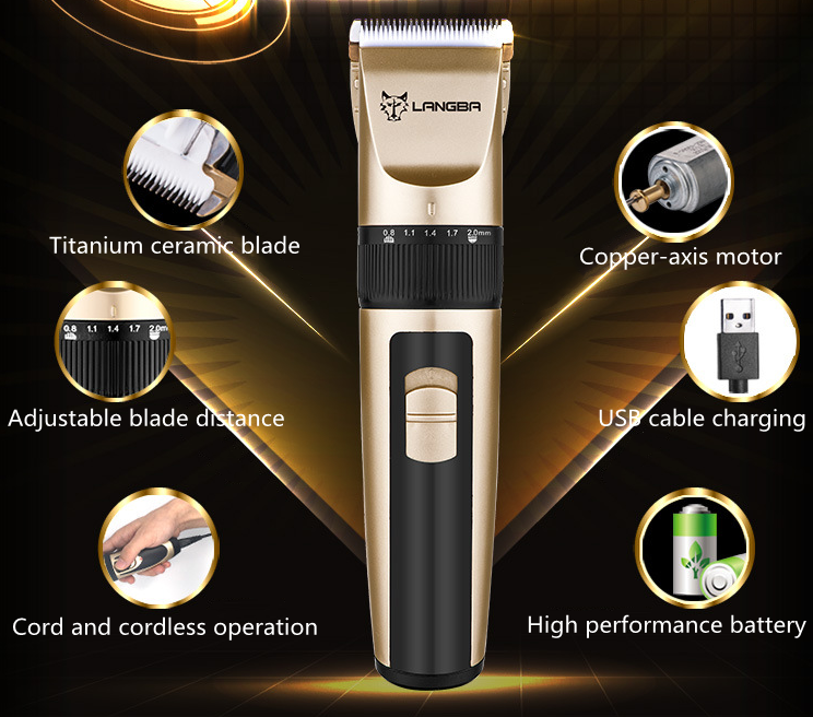 Mașină de tuns P65 USB fără fir pentru animale de companie Mașină de tuns P65 USB fără fir pentru animale de companie