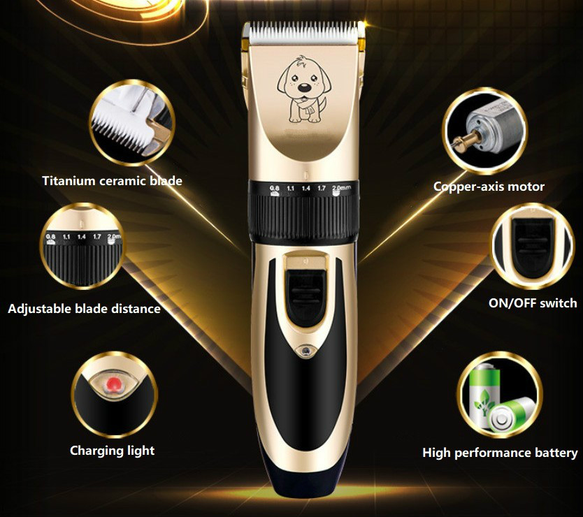 Mașină de tuns pentru animale de companie fără fir LAORENTOU AB60